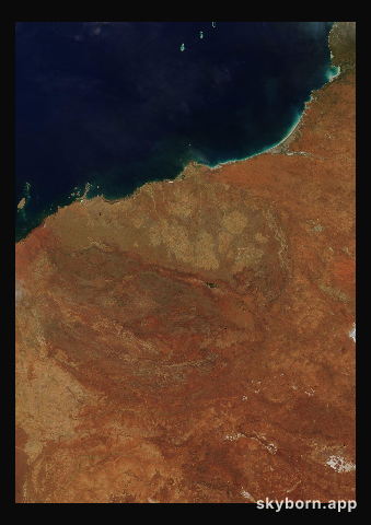 The Earth on 4 April 2021 · Pilbara, Western Australia