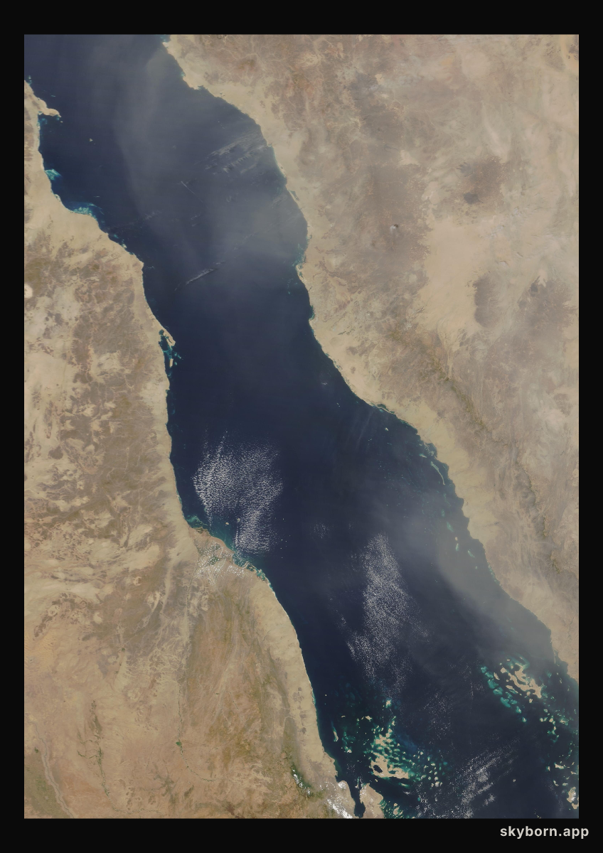 The Earth on 5 April 2021 · Red Sea