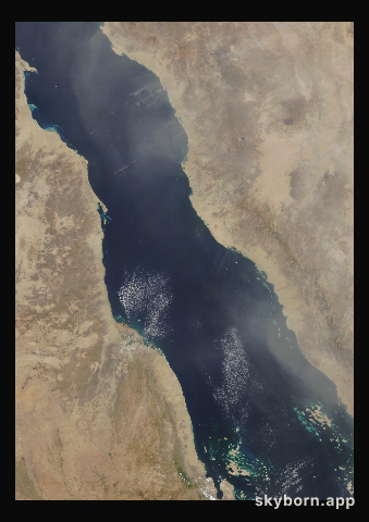 The Earth on 5 April 2021 · Red Sea