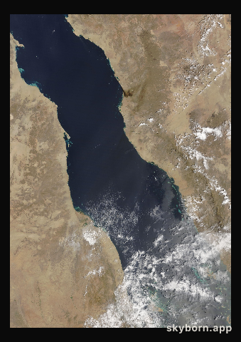 The Earth on 10 April 2021 · Red Sea