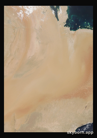 The Earth on 11 April 2021 · Empty Quarter, Arabia