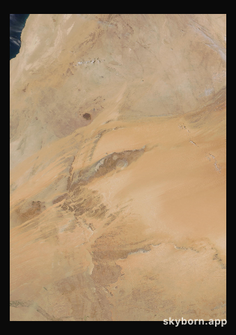 The Earth on 12 April 2021 · Eye of the Sahara, Mauritania