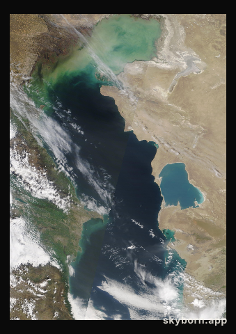 The Earth on 13 April 2021 · Caspian Sea