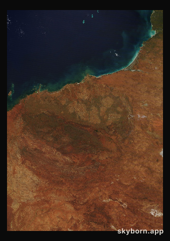 The Earth on 16 April 2021 · Pilbara, Western Australia