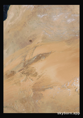 The Earth on 19 April 2021 · Eye of the Sahara, Mauritania
