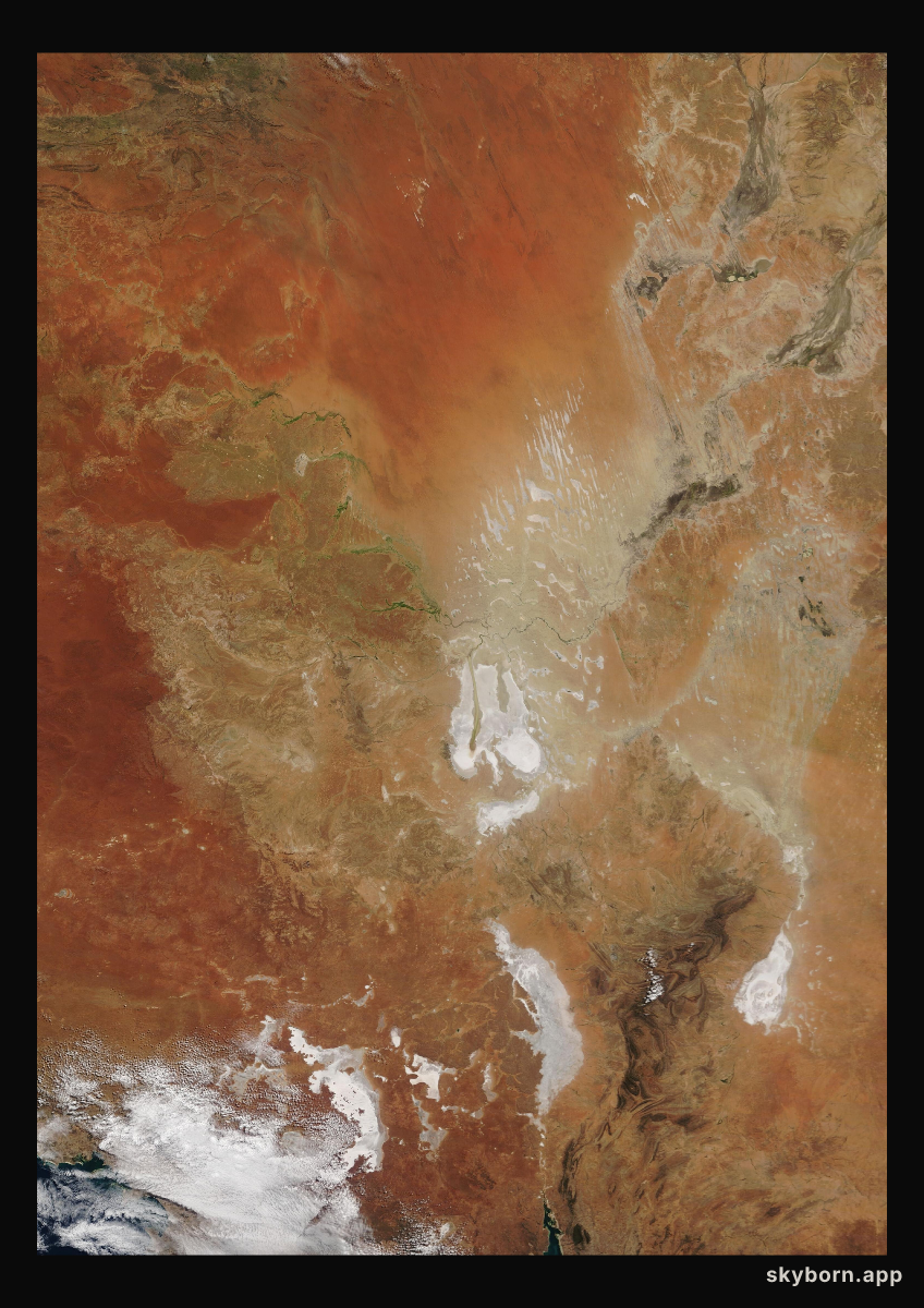 The Earth on 21 April 2021 · Lake Eyre, Australia