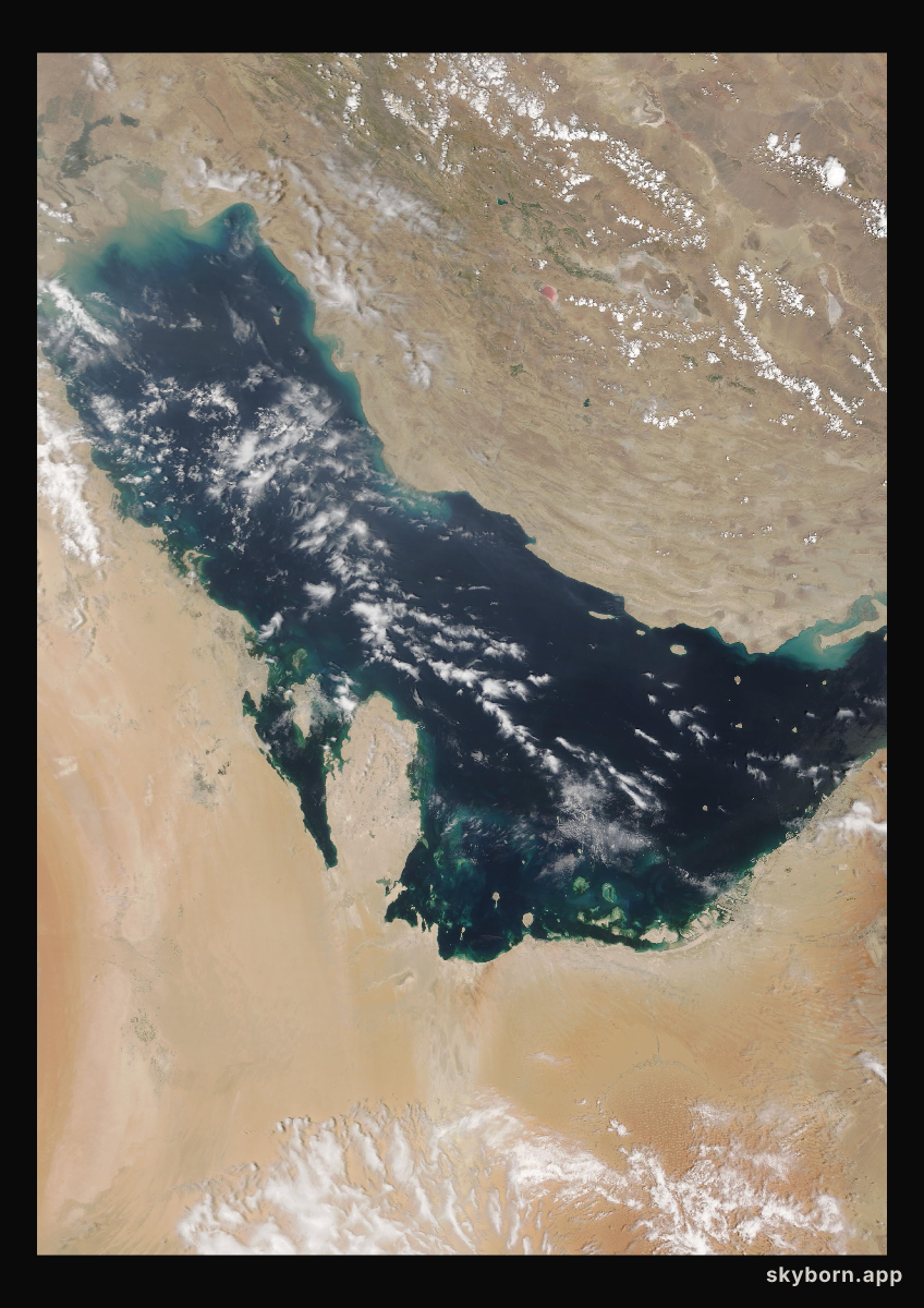 The Earth on 27 April 2021 · Persian Gulf