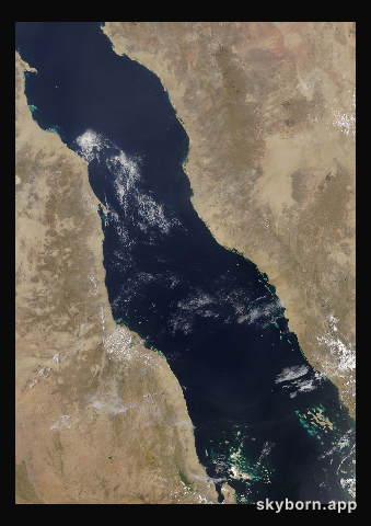 The Earth on 28 April 2021 · Red Sea