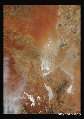 The Earth on 30 April 2021 · Lake Eyre, Australia