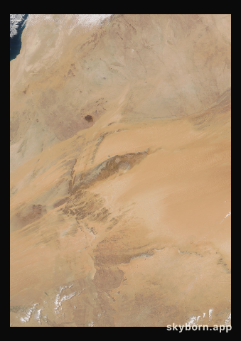 The Earth on 14 May 2021 · Eye of the Sahara, Mauritania