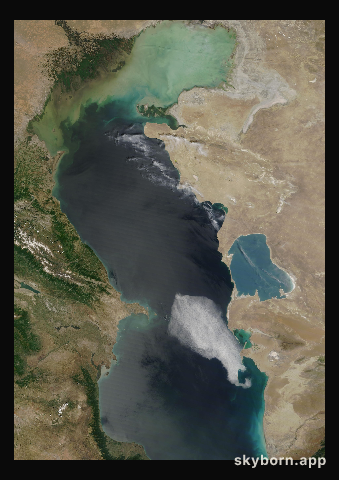 The Earth on 21 May 2021 · Caspian Sea