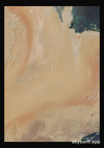 The Earth on 1 June 2021 · Empty Quarter, Arabia