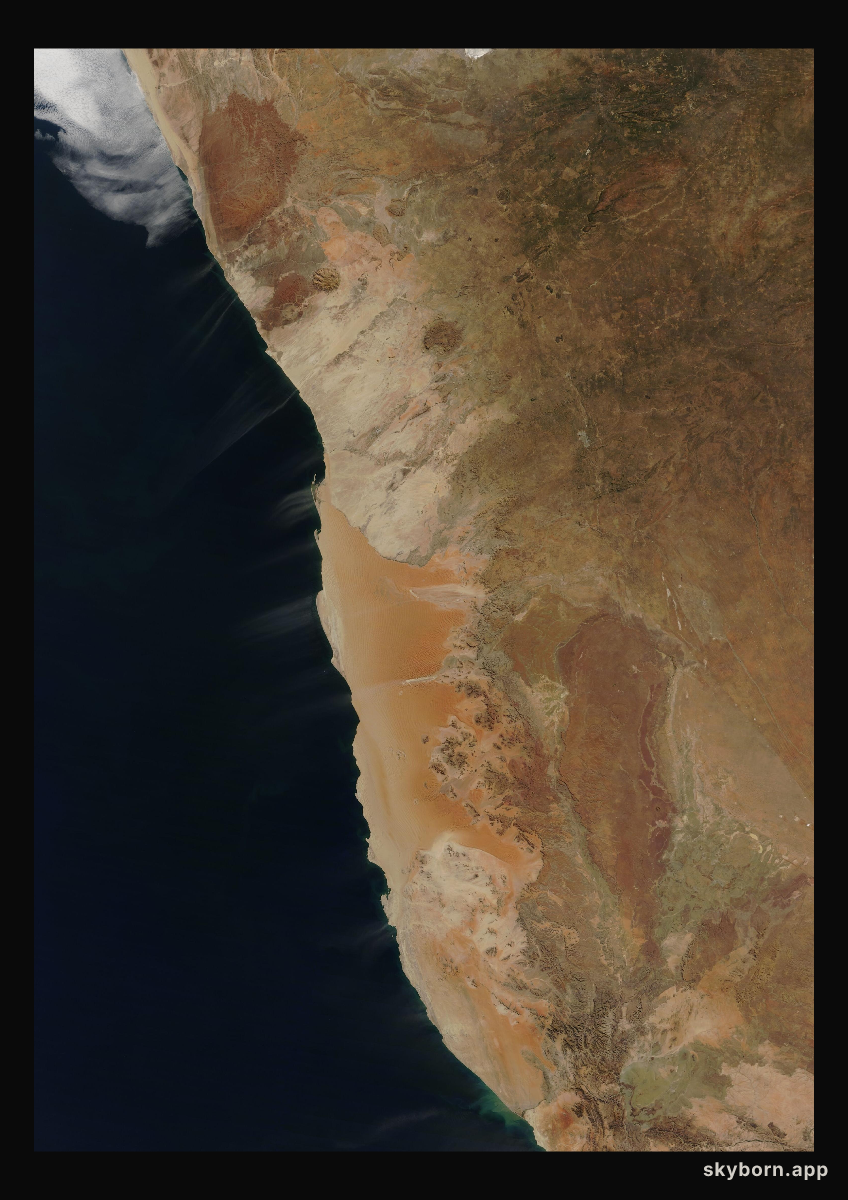 The Earth on 3 June 2021 · Namib Desert