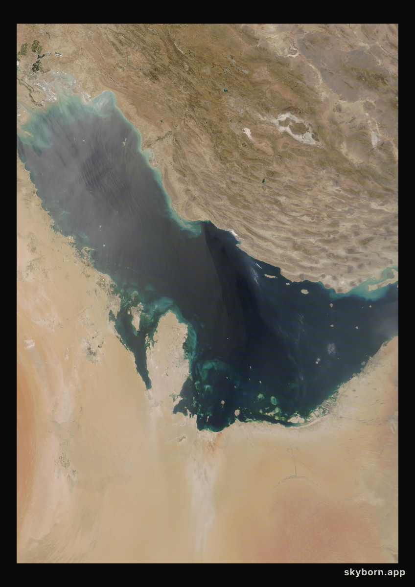 The Earth on 8 June 2021 · Persian Gulf