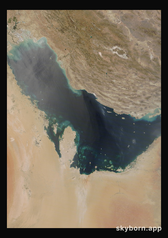 The Earth on 8 June 2021 · Persian Gulf