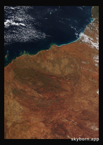 The Earth on 19 June 2021 · Pilbara, Western Australia