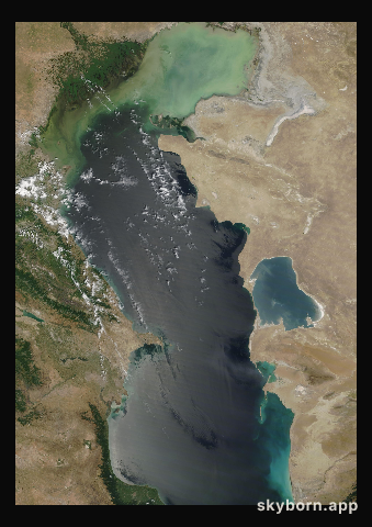 The Earth on 22 June 2021 · Caspian Sea