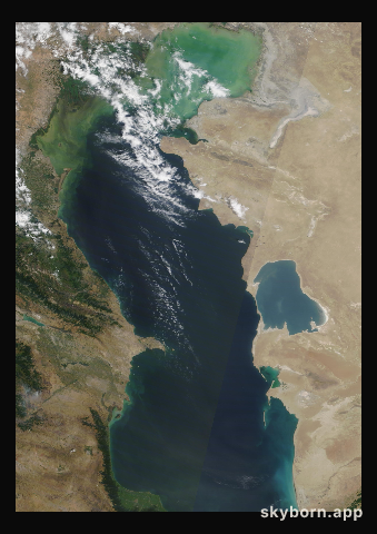 The Earth on 25 June 2021 · Caspian Sea