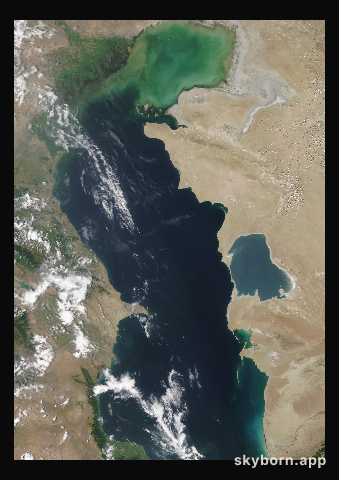 The Earth on 28 June 2021 · Caspian Sea