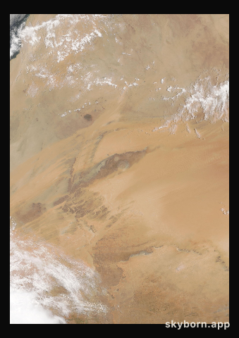 The Earth on 6 July 2021 · Eye of the Sahara, Mauritania