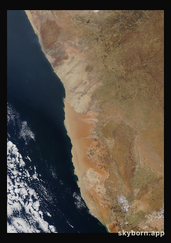The Earth on 9 July 2021 · Namib Desert