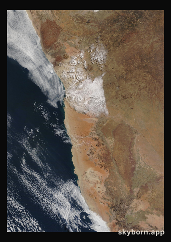 The Earth on 19 July 2021 · Namib Desert