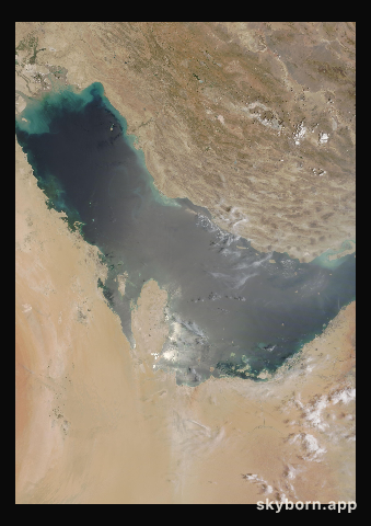 The Earth on 28 July 2021 · Persian Gulf