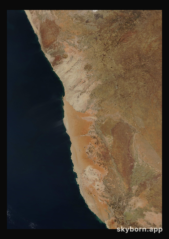 The Earth on 30 July 2021 · Namib Desert