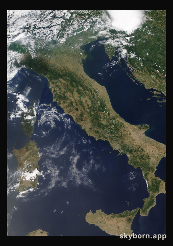 The Earth on 31 July 2021 · Italy and the Adriatic