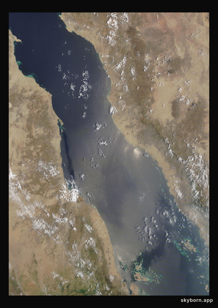 The Earth on 14 August 2021 · Red Sea