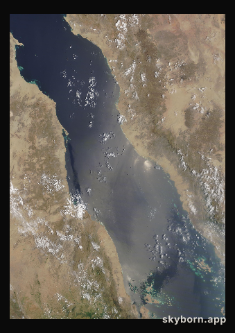 The Earth on 14 August 2021 · Red Sea