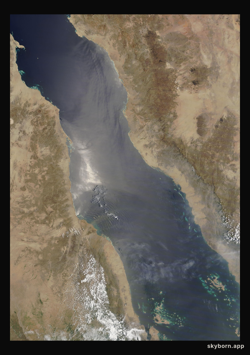 The Earth on 21 August 2021 · Red Sea