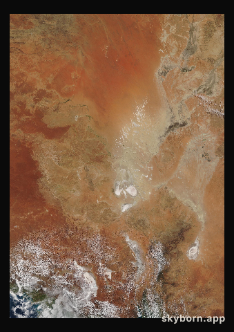 The Earth on 29 August 2021 · Lake Eyre, Australia