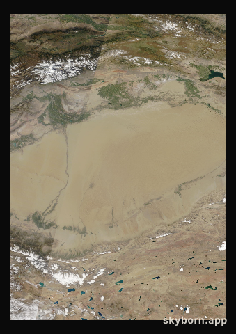 The Earth on 8 September 2021 · Taklamakan Desert