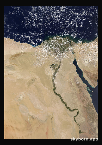 The Earth on 11 September 2021 · Nile Delta and Sinai