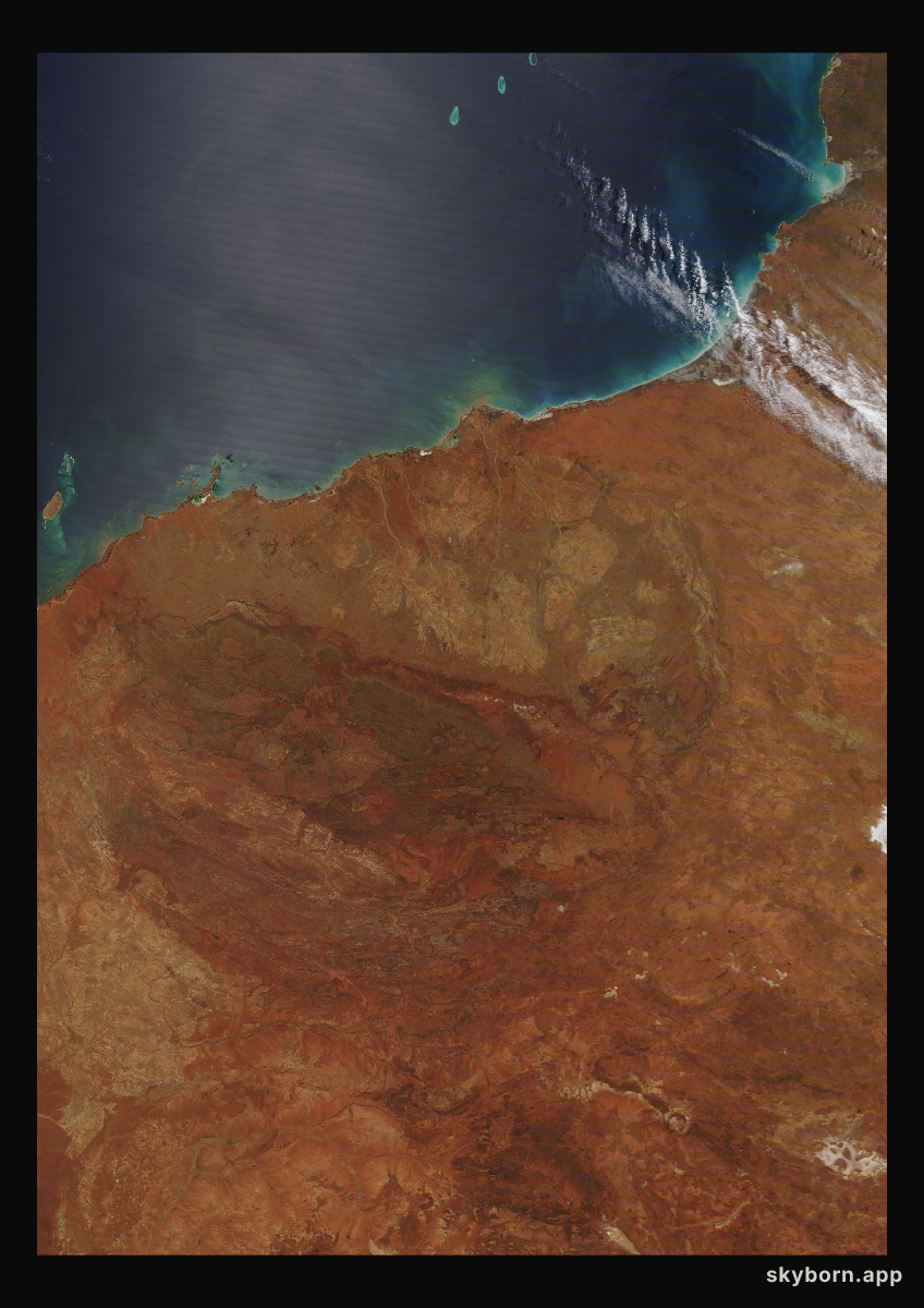 The Earth on 9 October 2021 · Pilbara, Western Australia