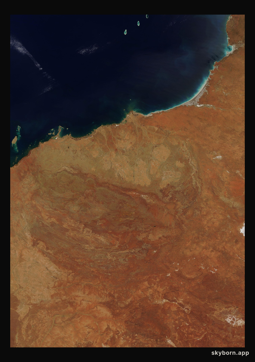 The Earth on 13 October 2021 · Pilbara, Western Australia