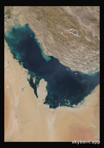 The Earth on 14 October 2021 · Persian Gulf