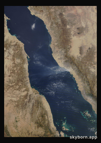 The Earth on 15 October 2021 · Red Sea