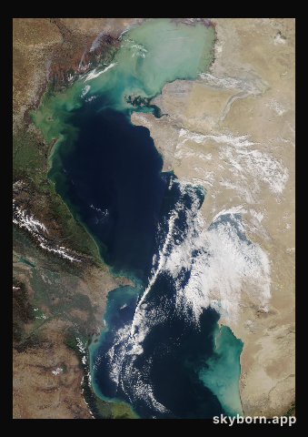 The Earth on 22 October 2021 · Caspian Sea