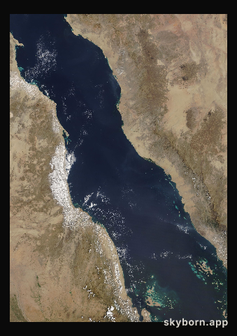 The Earth on 26 October 2021 · Red Sea