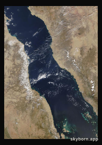 The Earth on 28 October 2021 · Red Sea