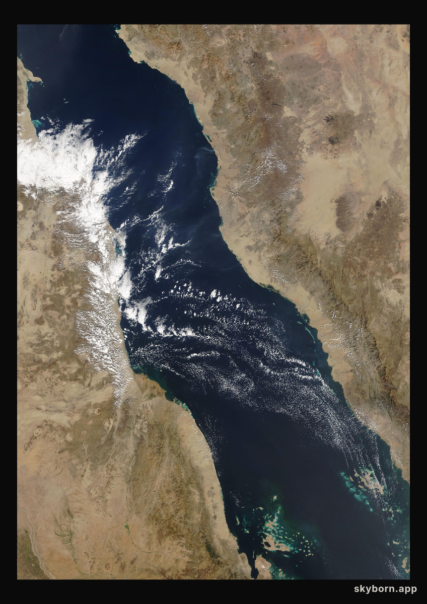 The Earth on 6 December 2021 · Red Sea