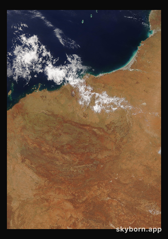 The Earth on 11 December 2021 · Pilbara, Western Australia
