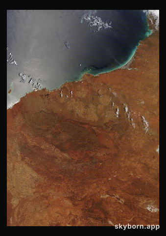 The Earth on 19 December 2021 · Pilbara, Western Australia