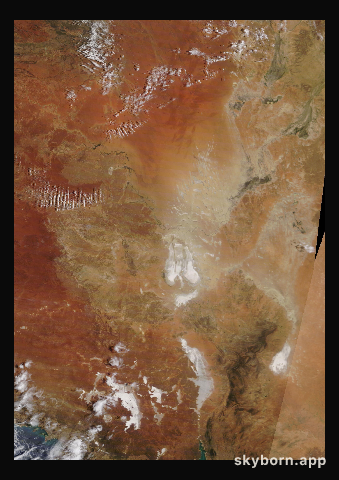 The Earth on 22 December 2021 · Lake Eyre, Australia