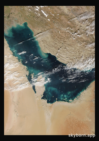 The Earth on 23 December 2021 · Persian Gulf