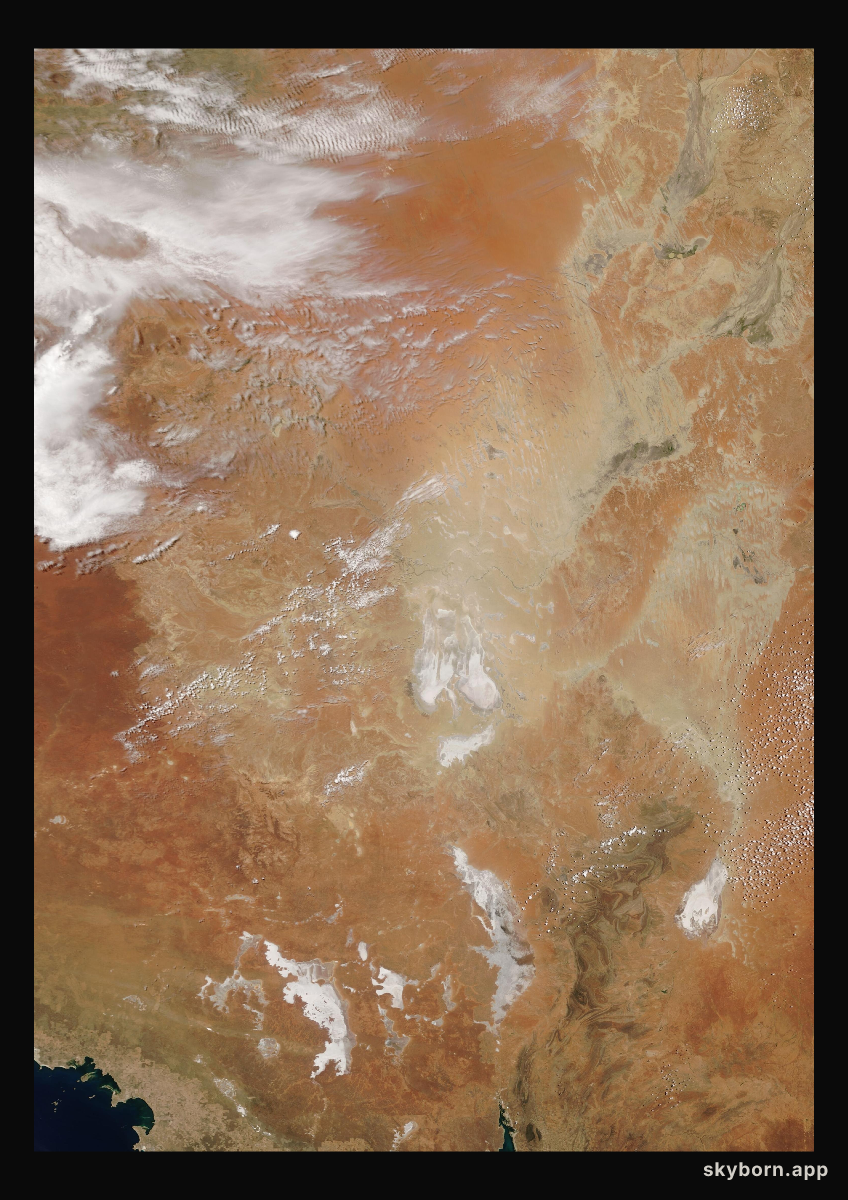 The Earth on 30 December 2021 · Lake Eyre, Australia