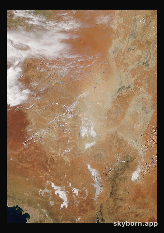 The Earth on 30 December 2021 · Lake Eyre, Australia