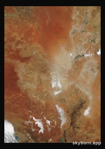 The Earth on 2 January 2022 · Lake Eyre, Australia